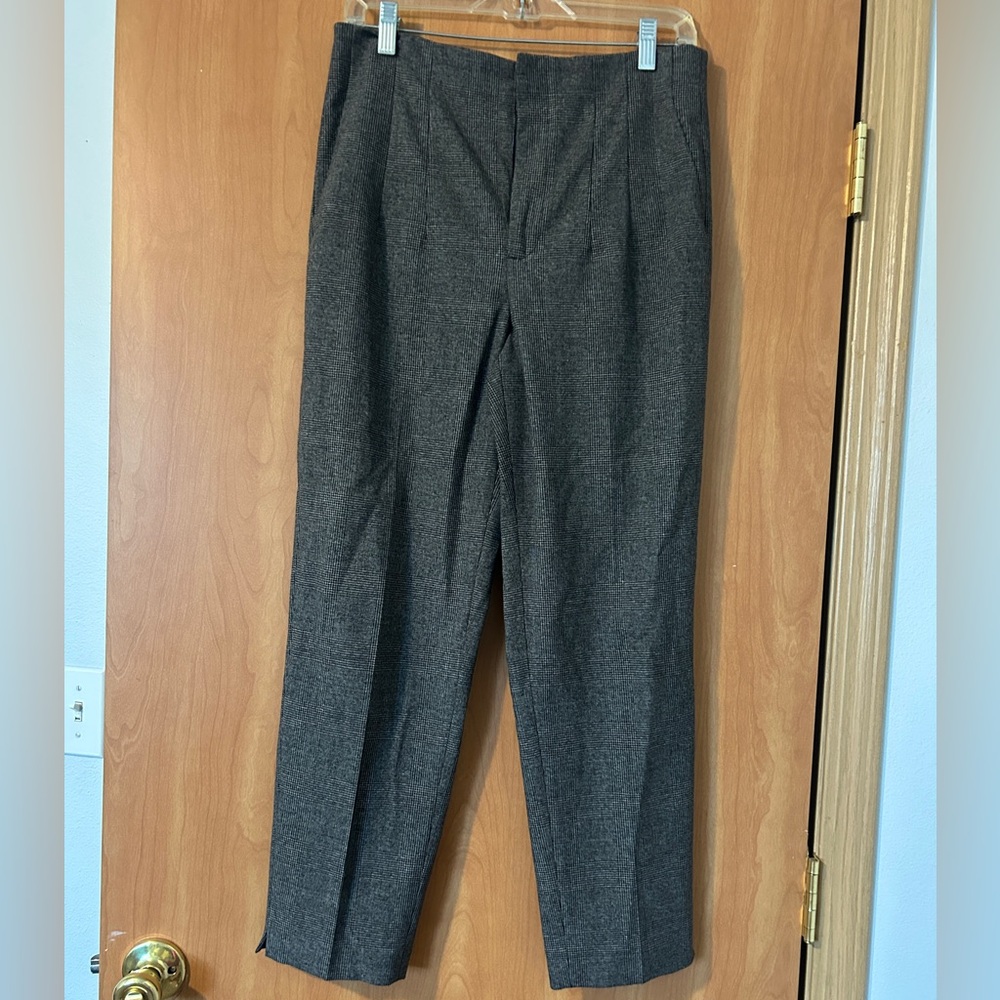 Zara plaid dress work pants women’s medium